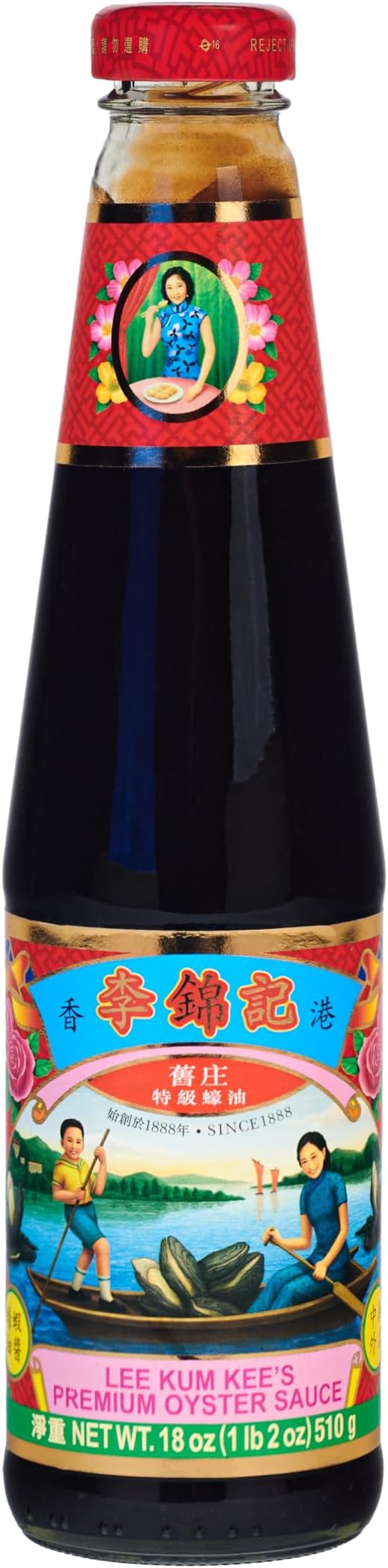 Lee Kum Kee Premium Oyster Flavored Sauce (18 oz - 1 Pack), Rich & Savory, All-Purpose Seasoning, Perfect for Marinades, Stock, Gravy, Stews, and Stir-Fry