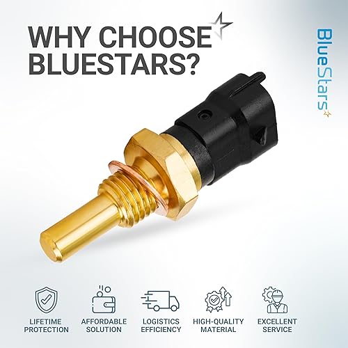 Miniatura 9 de BlueStars Sensor de temperatura del refrigerante del motor 213-4777 de alta calidad, fácil de instalar, para Buick Cadillac Chevy GMC Saturn -