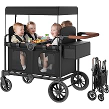 Babytronic 4 Seater Wagon Stroller, Foldable with All-Terrain Wheels