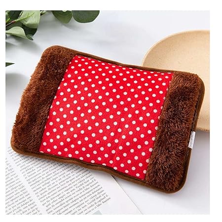 NEW heating bag, hot water bags for pain relief, heating bag electric gel, Heating Gel Pad-Heat Pouch Hot Water Bottle Bag, Electric Hot Water Bag,heating pad with (VELVET HEATING BAG) (red)