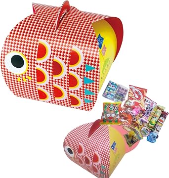 Candy Gift 14 Types of Sweets, 17 Piece Set, Koinobori Red Childrens Day, School Entrance Celebration, Birthday Gift, Gift, Exchange, Dagashi, Assorted Sweets, Celebration, Greetings, Homecoming