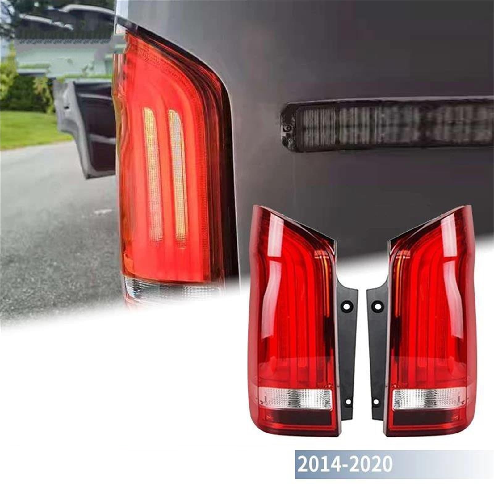 Luces Traseras Para Automóvil Para Mercedes Para Benz Para Vito/Clase V V220D V250 2014-2020 4478200664 4478200564 Luz Freno Intermitente Conjunto Faro Trasero(Izquierda)