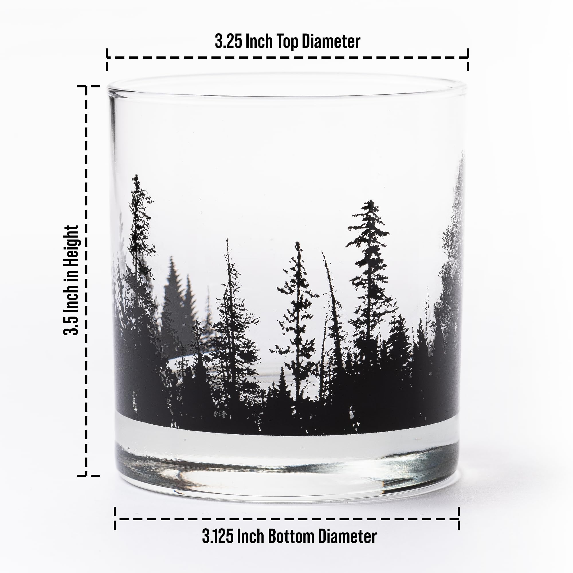 Amazon.com: Black Lantern Whiskey Glasses Set of 2 – 11oz Heavy