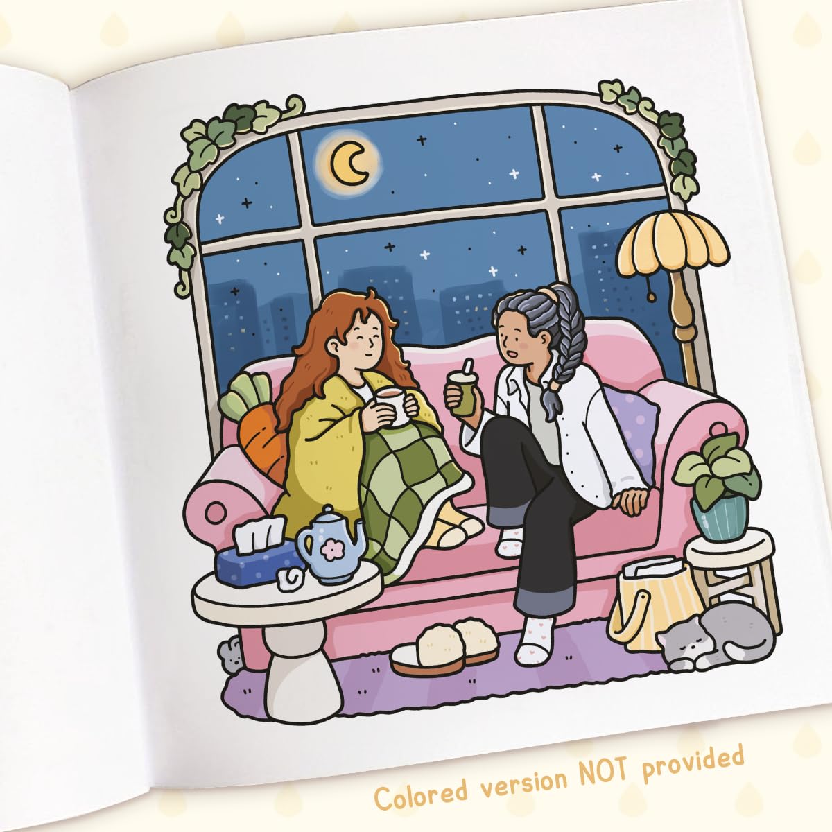 Girl Moments: Vol. 3 Coloring Book for Adults and Teens Featuring Cozy Daily Activities for Relaxation