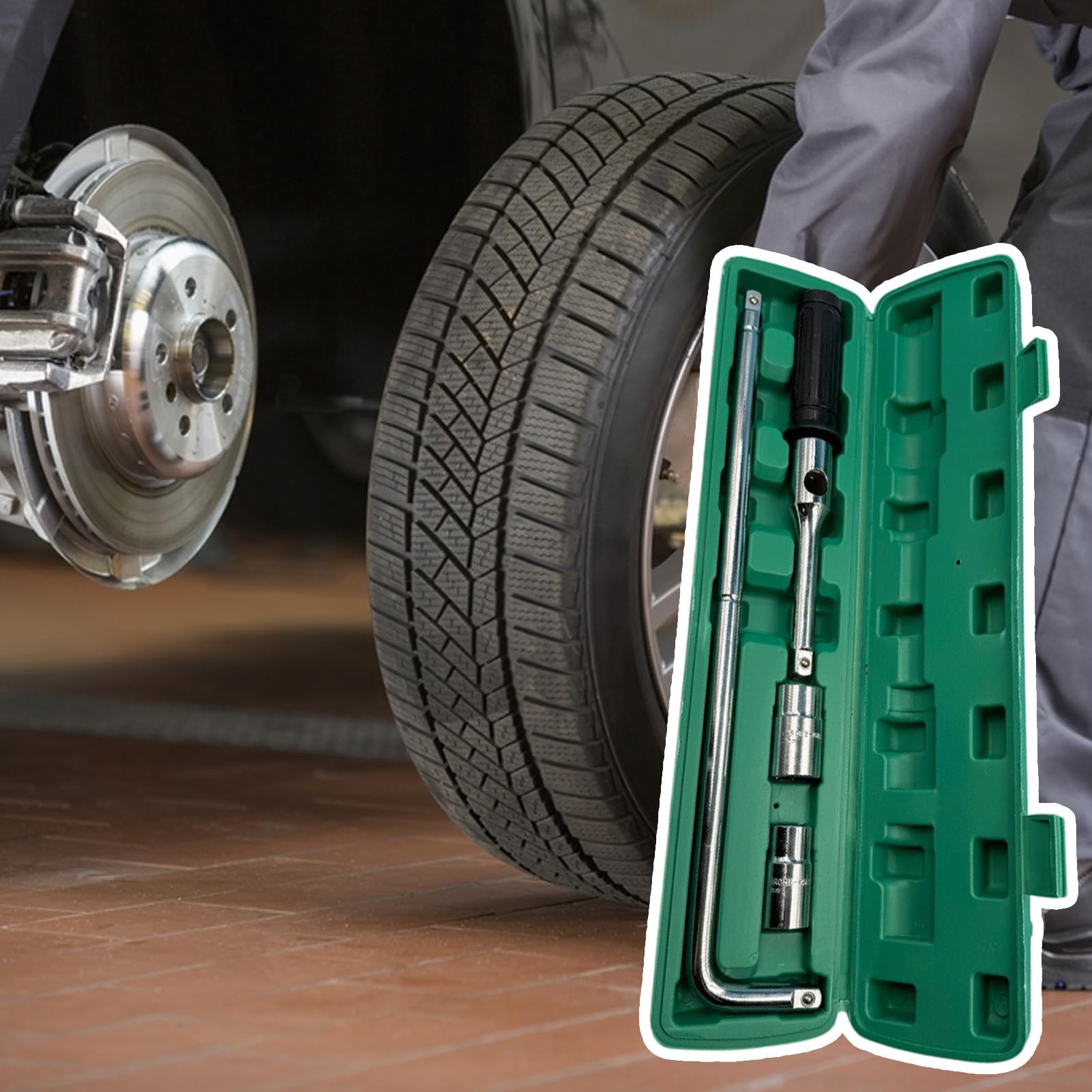 Clé À Roue Pour Pneu Kit d'outil pour démontage de pneu à 4 voies | Outils Automobiles à Gain de Temps, Accessoires de Dépose Rapide pour Remplacement de Roue en Dépannage