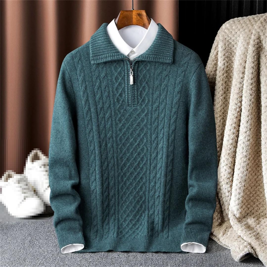 Vogrtcc Jersey De Punto De Cachemir con Cuello Redondo para Hombre