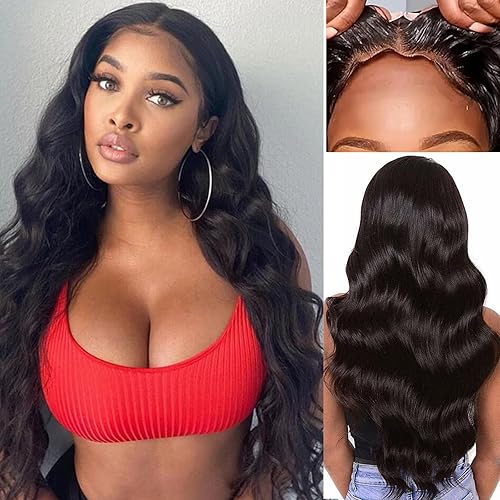 Peluca de cabello humano ondulado de 26 pulgadas, 5 x 5, sin pegamento, con banda elástica, cierre de encaje HD de 5 x 5, predepilada, apta para