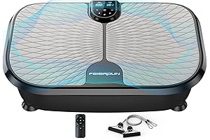 FEIERDUN Vibration Plate Exercise Machine: Rock Solid Vibration Plate for Lymphatic Drainage