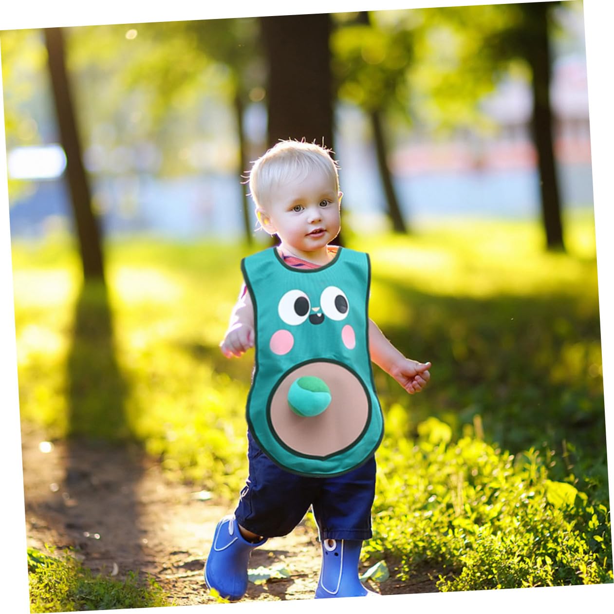 BESTonZON 1 Set Chaleco y Bolas Adhesivas para Juego de Equipo, Juguete para Niños al Aire Libre, para Desarrollo de Habilidades Sociales y Motoras Color Aleatorio