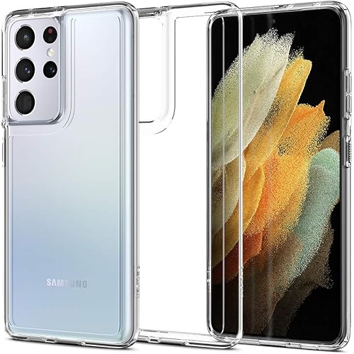 Spigen Ultra Hybrid Designed for Galaxy S21 Ultra Case (2021) - Crystal Clear