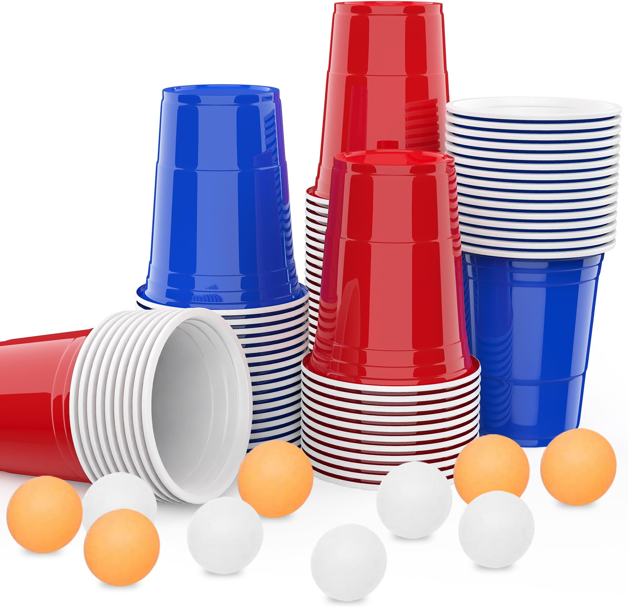 Jeu à Boire Fête Adulte Jeu Beer Pong 12 Verres + Balles – Kit Fête Géant Pour Soirée, Barbecue, Camping, Anniversaire Jeu à Boire Fête Adulte Jeu Beer Pong 12 Verres + Balles – Kit Fête Géant Pour Soirée, Barbecue, Camping, Anniversaire