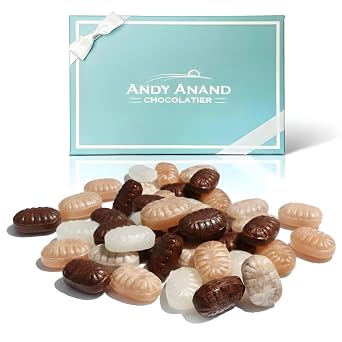ANDY ANAND CHOCOLATIER Sugar Free & Gluten Free Hard Candy Variety Pack - Ginger, Coffee, Toasted Sesame, Menthol, Propolis - Stevia Sweetened | Perfect for Chocolate Lovers, Candy for Diabetics - 85 Ct 7 Oz