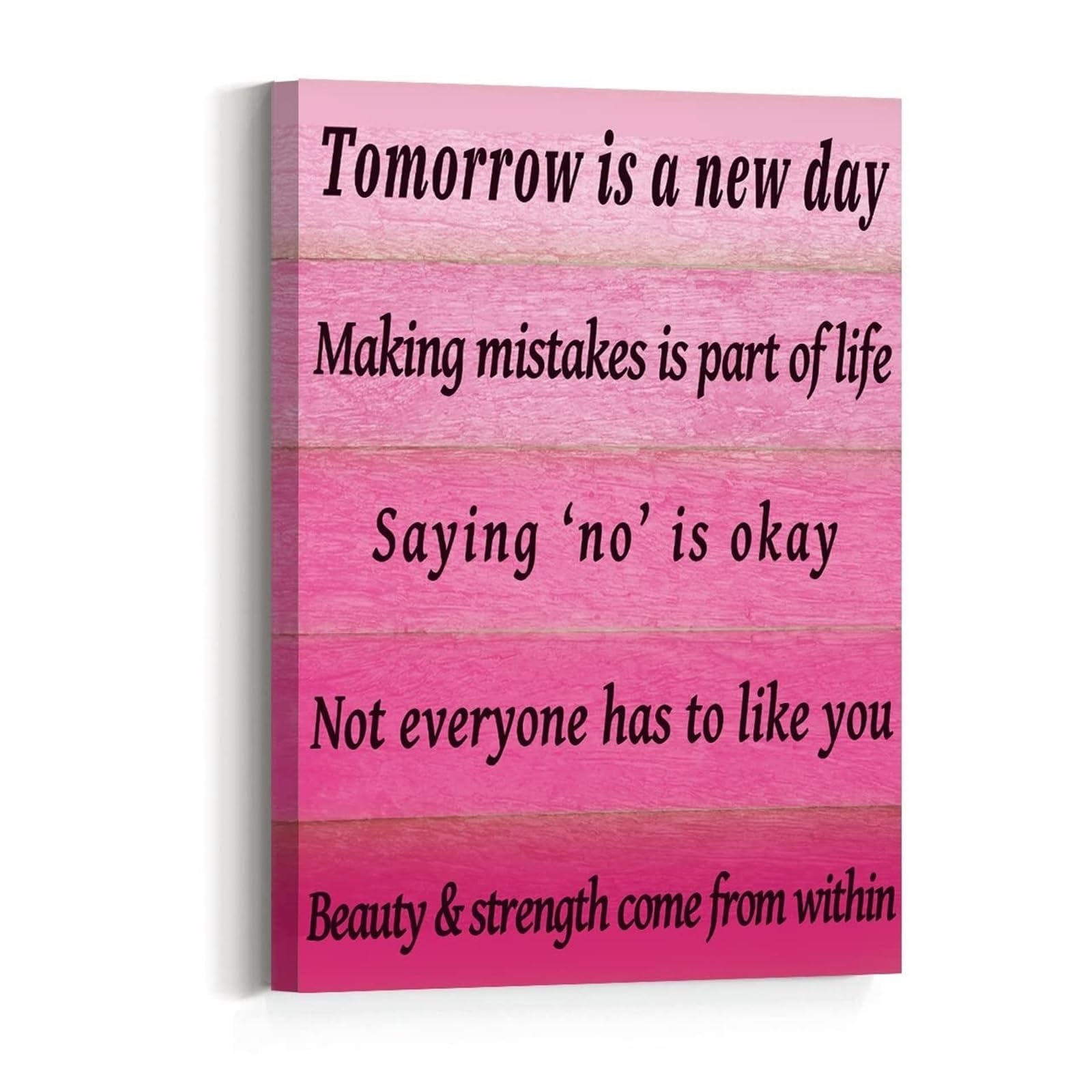 MDBJTCYZN Inspirational Wall-Art for Women - Tomorrow is a Day Quote Poster, Motivational Home & Office Decor, Encouraging Gift for Daughter, Sister, Best Friend, Teen(Framed,16x24inch(40x60cm))