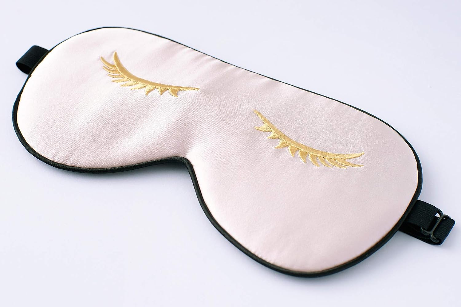 Silk Sleep mask with Adjustable Strap,Comfortable and Super Soft Eye mask Ultimate Sleeping aid Pink pattern4 - Image 4