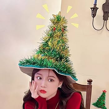 サンタ帽子付きクリスマスツリー ali605-02.jpg