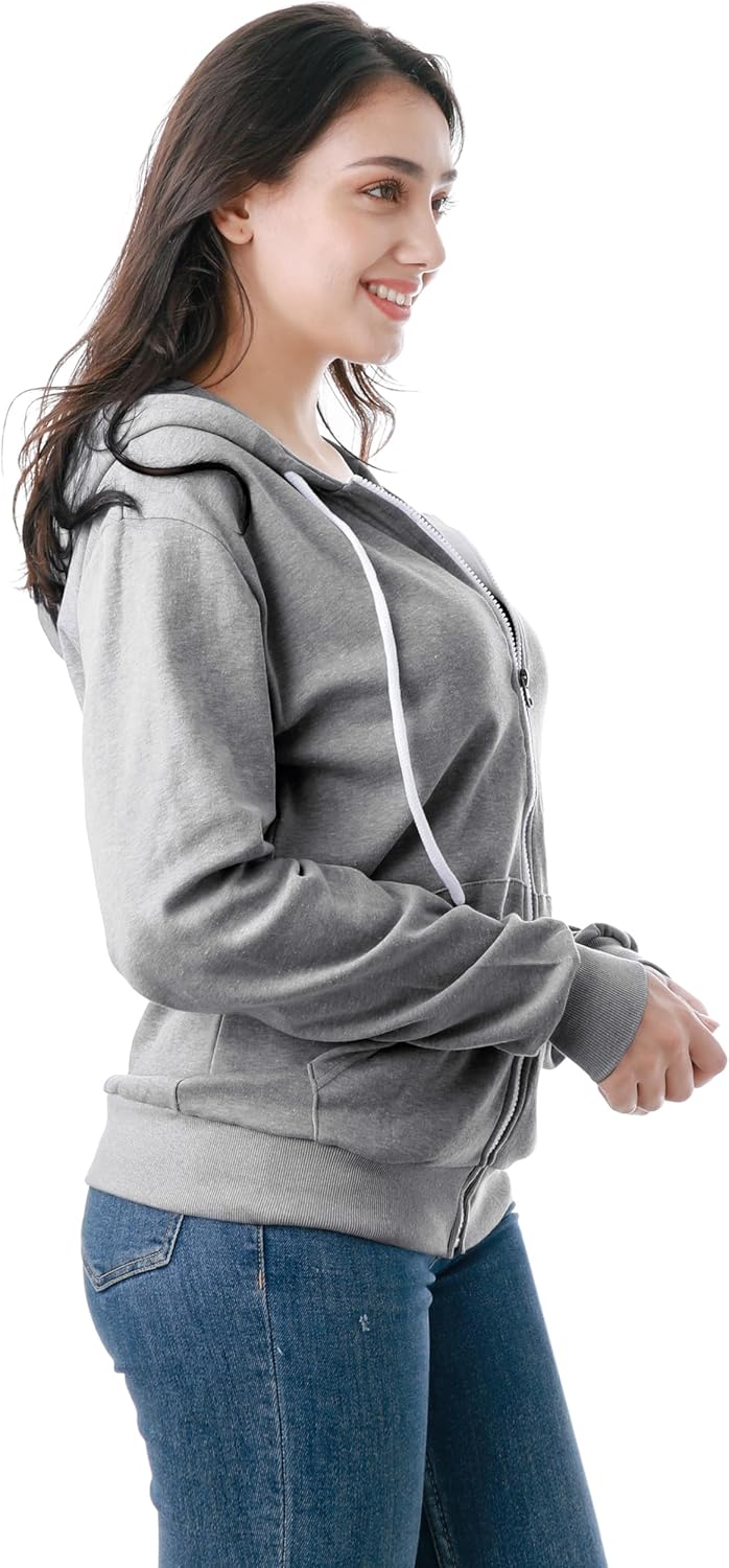 GIVON Women's Lightweight Zip Up Hoodie – Long Sleeve Thin Casual Hooded Jacket, Plus - Image 6