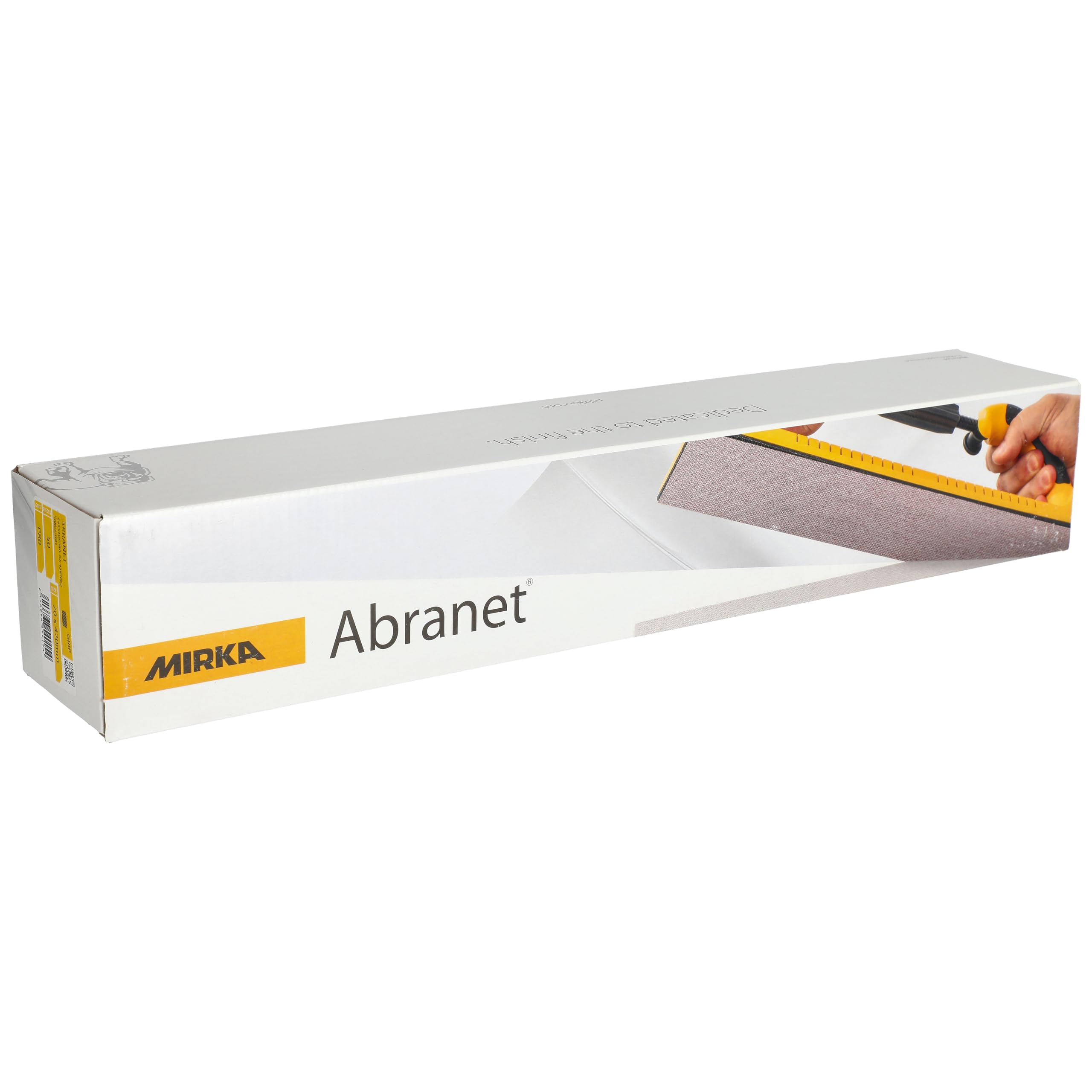 Mirka Abranet tiras de lijado de malla 70x198 mm cierre adhesivo/grano P80 / 50 uds/para lijar madera, masilla, barniz, plástico / 5415105080