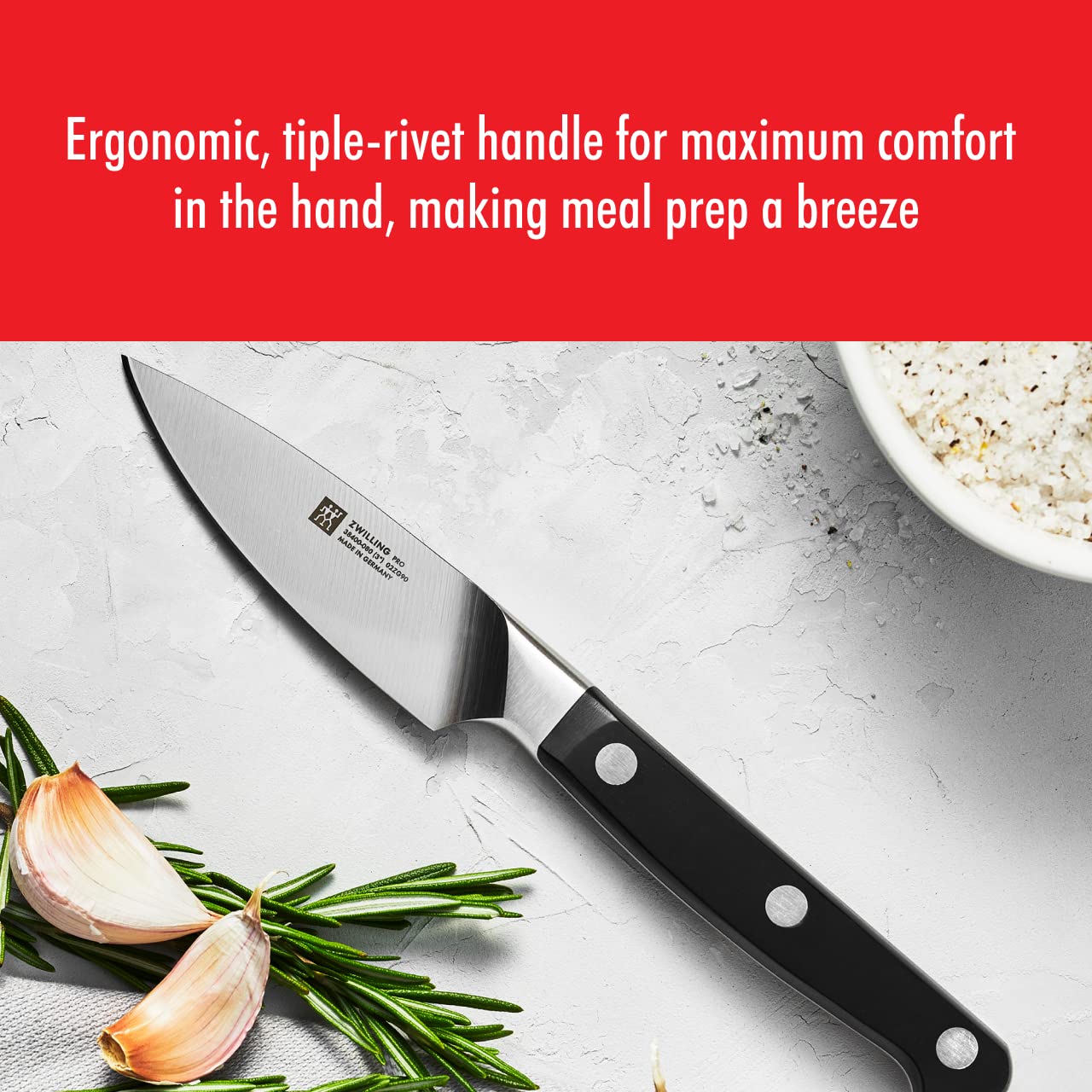 ZWILLING Pro - Juego de cuchillos (10 piezas, con barra magnética de acero inoxidable de 44,5 cm)