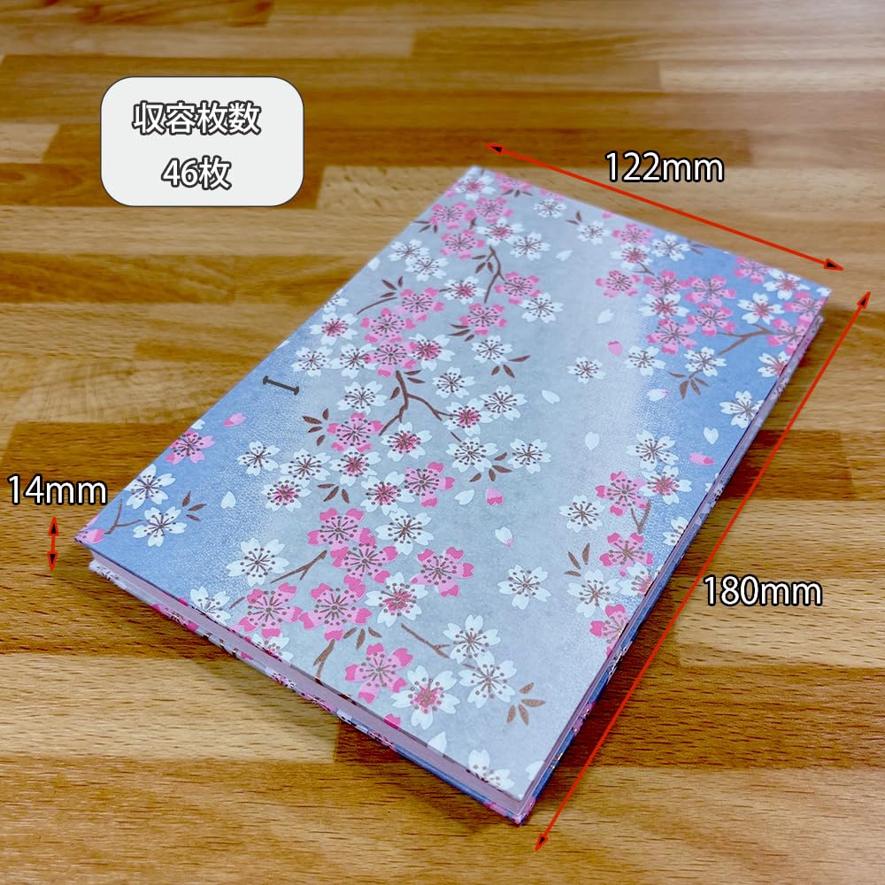 Amazon | 呉竹 御朱印帳 大判 桜柄ブルー 奉書紙 LH10-21 | 朱印帳・集