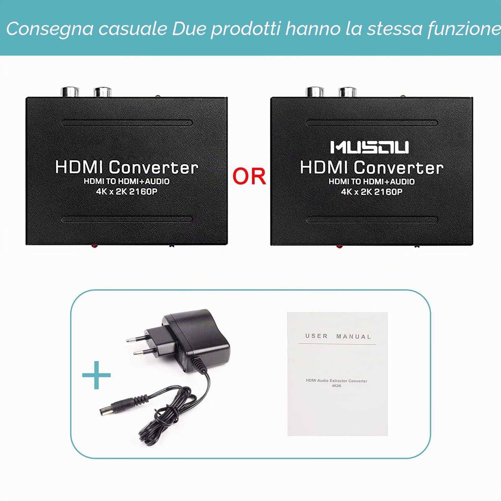 Estrattore audio 4K X 2K Musou convertitore HDMI do HDMI Video Extractor SPDIF/optycznie, RCA Audio (L/R) stereo, 3d, do PS3 XBOX HD DVD PS4 Sky HD, Blu-ray, kina domowego