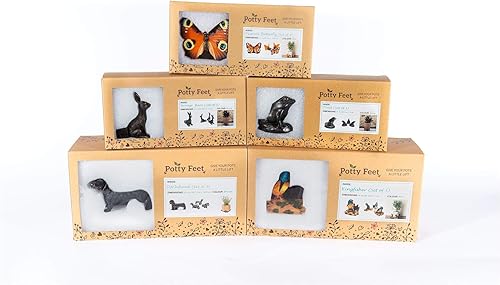 Miniatura 9 de Potty Feet Figuras de bulldog francés para maceta, patas de soporte para maceta, adornos artísticos hechos a mano, 3 piezas