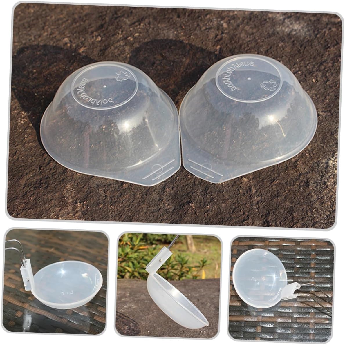Kichvoe Portable Plastic Bowl and Spoon Set, 8pcs Pp Camping Kitchen Utensils for Outdoor Bbq, Small Salad and Rice Bowls with Soup Spoons, Lightweight Camp Dinnerware for Hiking