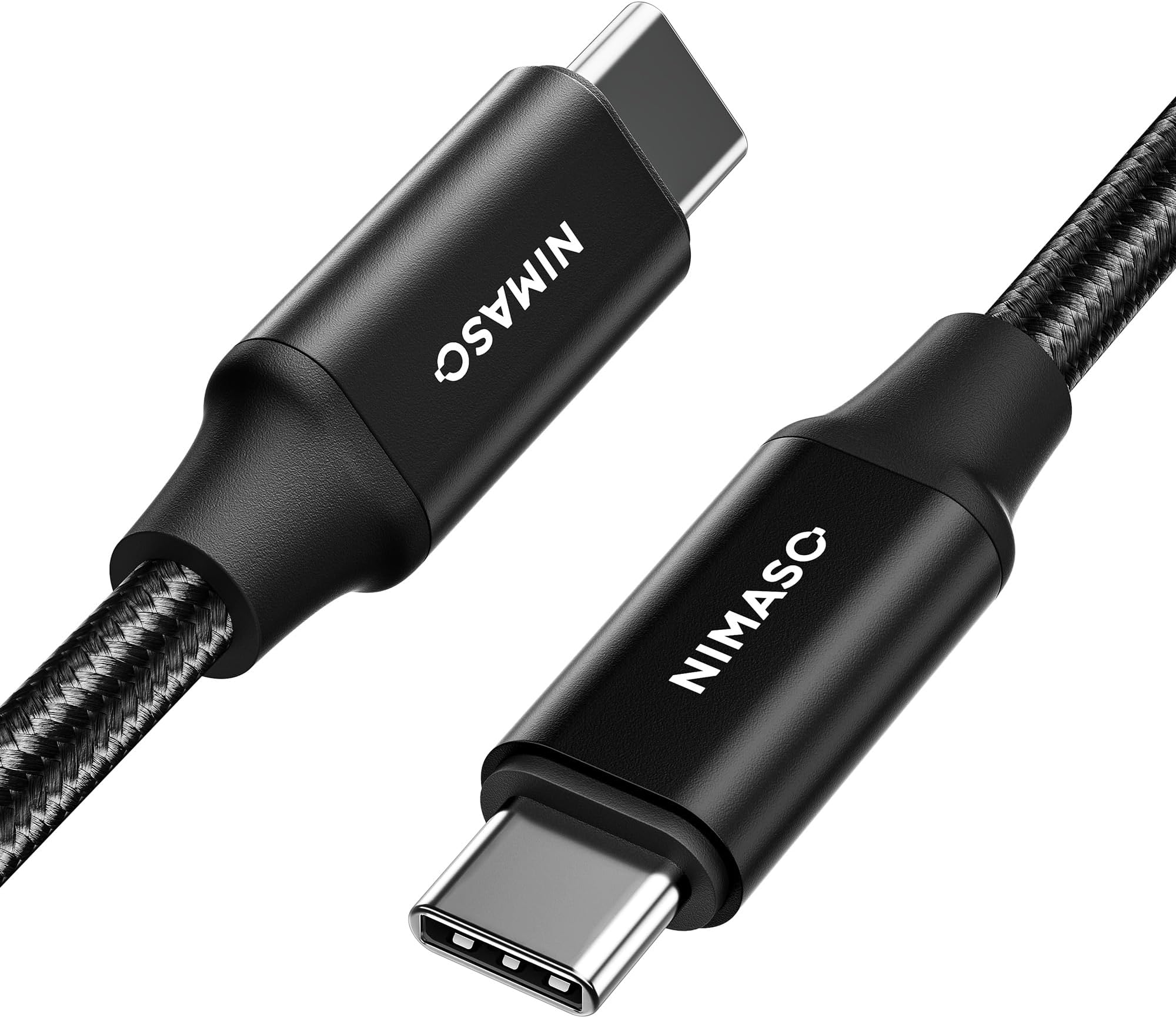 NIMASO USB C Type C Cable USB3.2 Gen2【100W/5A Fast Charging PD Compatible 4K / 60Hz Video Output 3.3 ft (1 m)】 Type C Cable Compatible with iPhone 16/ 15 Series, MacBook, iPad mini 6, iPad Pro and