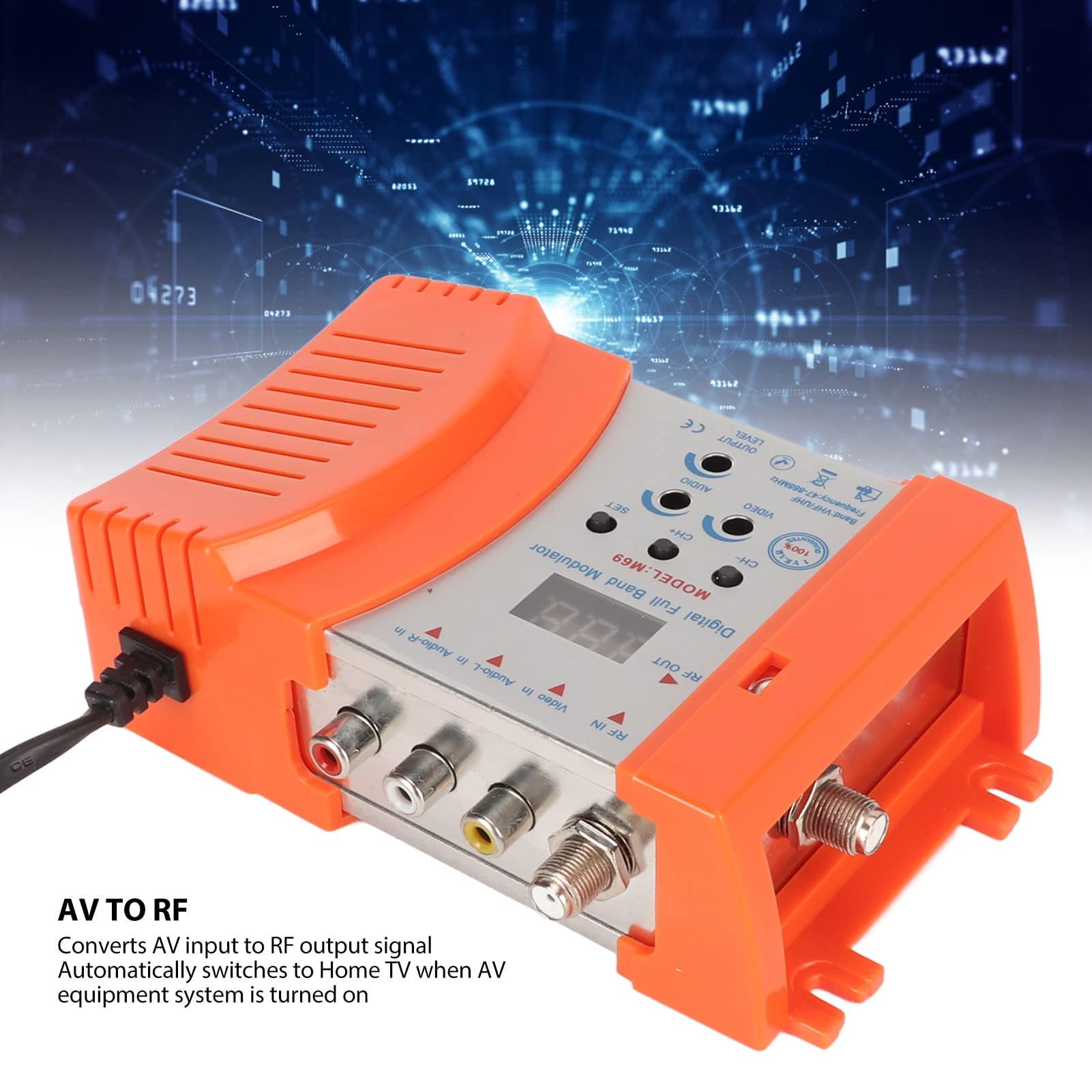 Modulateur AV vers RF Numérique VHF UHF pour TV PAL NTSC