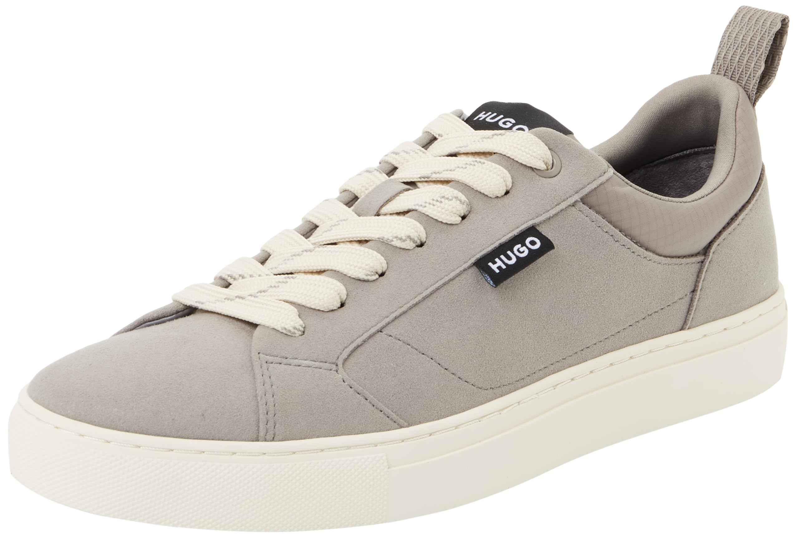 HUGO Men's Morrie Tenn Mfny Tennis Trainers, Open Grey, 9.5 UK