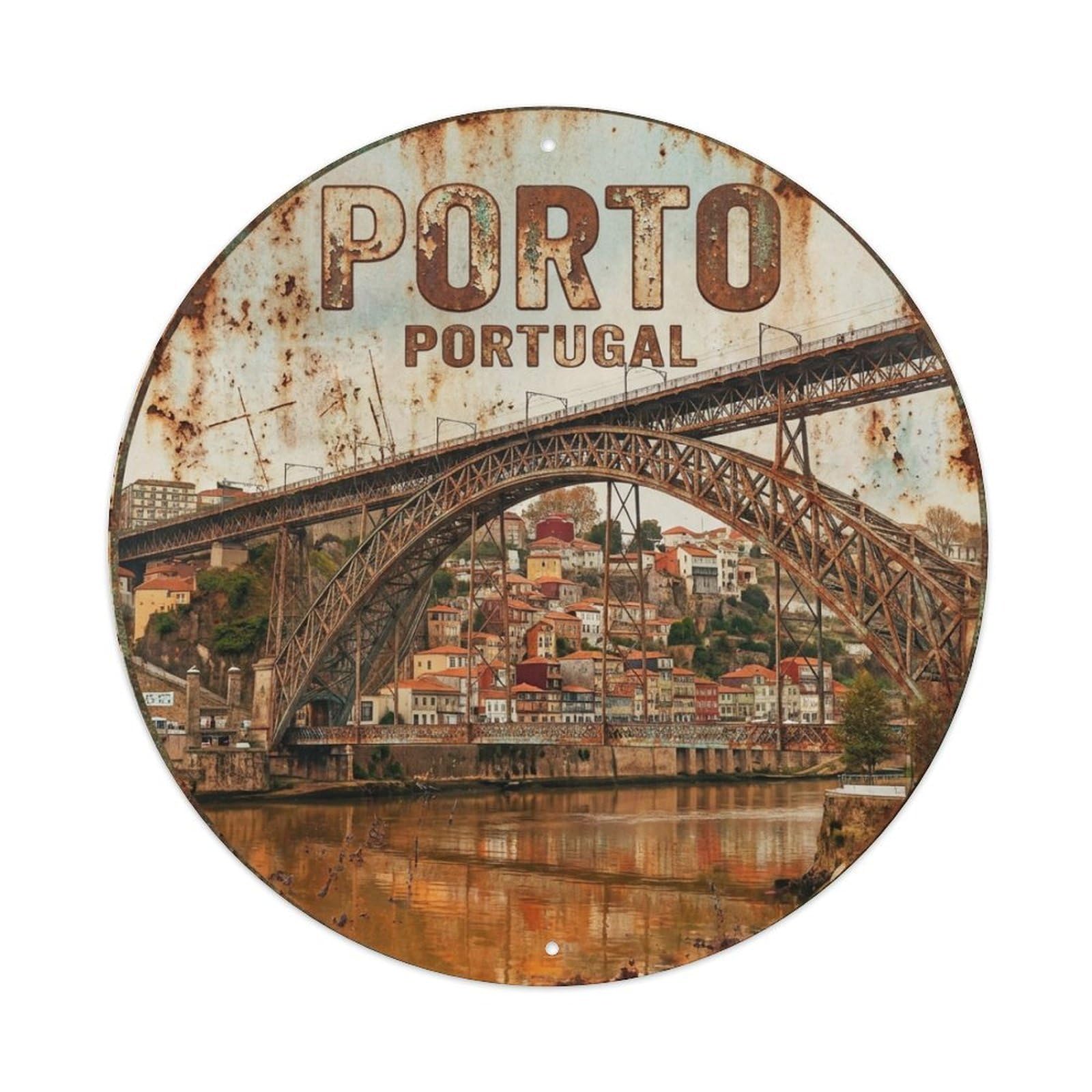 Galvaxio Style Vintage Travel Portugal Porto Metal Tin Sign