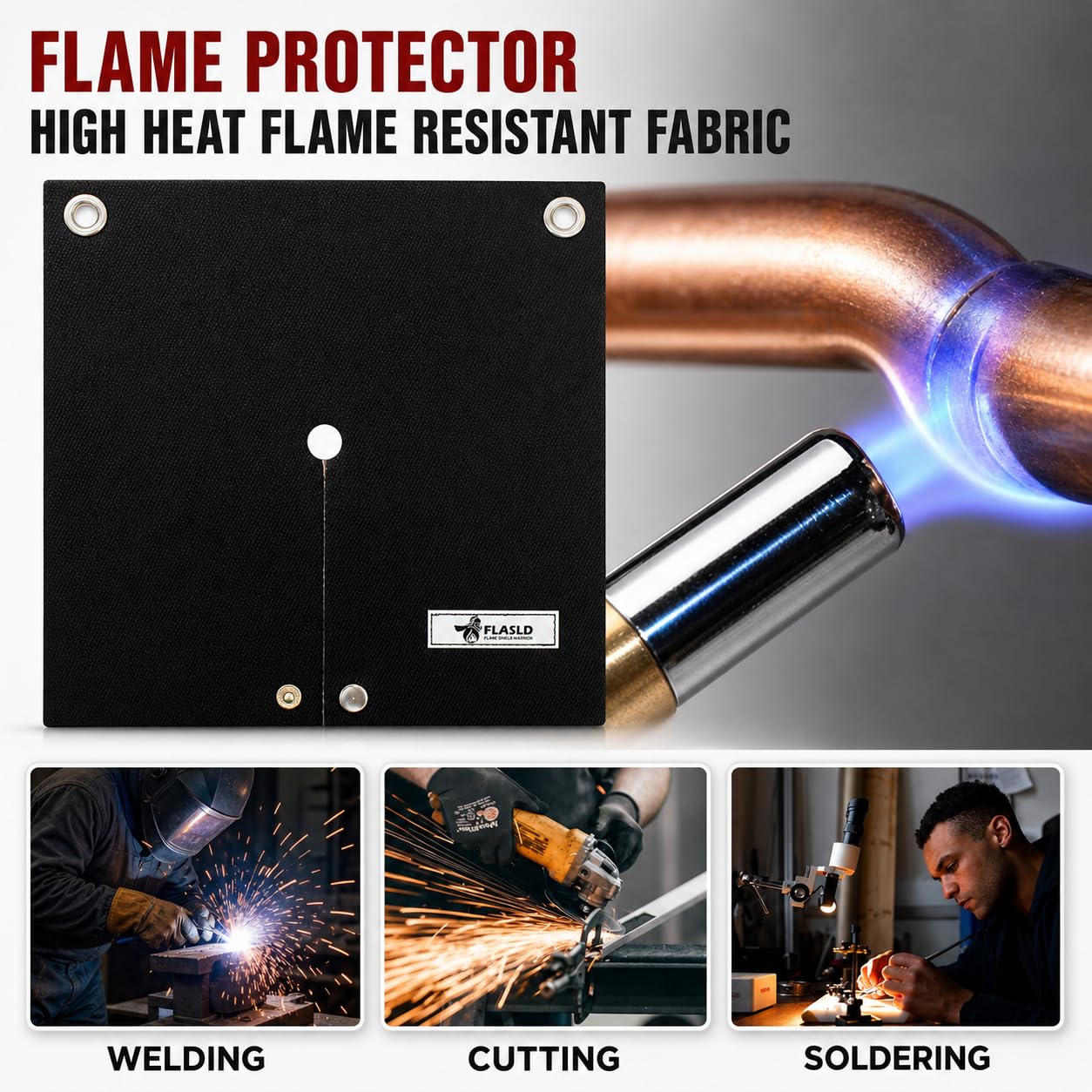 FLASLD Welding Blanket - Heat Shield for Soldering -4