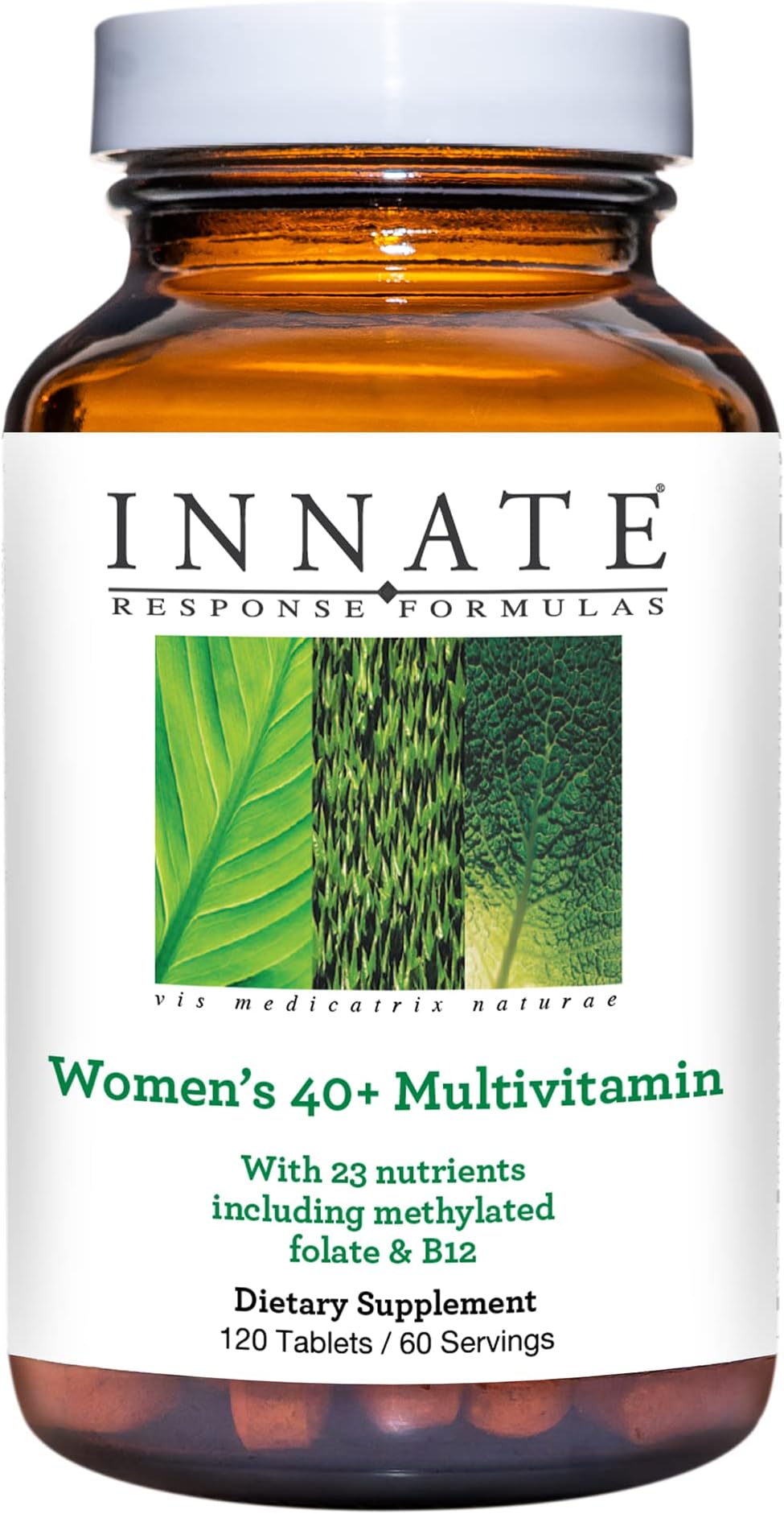 Women’s 40+ Multivitamin - Daily Multivitamin for Women 40 and Over - Includes Methylated Folate and B12 - Made Without 9 Food Allergens - 120 Tablets (60 Servings)