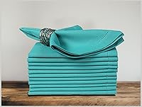 Vista 41 de Servilletas de lino y algodón de 18 x 18 pulgadas natural con vainica, servilletas de boda, servilletas de cóctel, servilletas de tela, servilletas