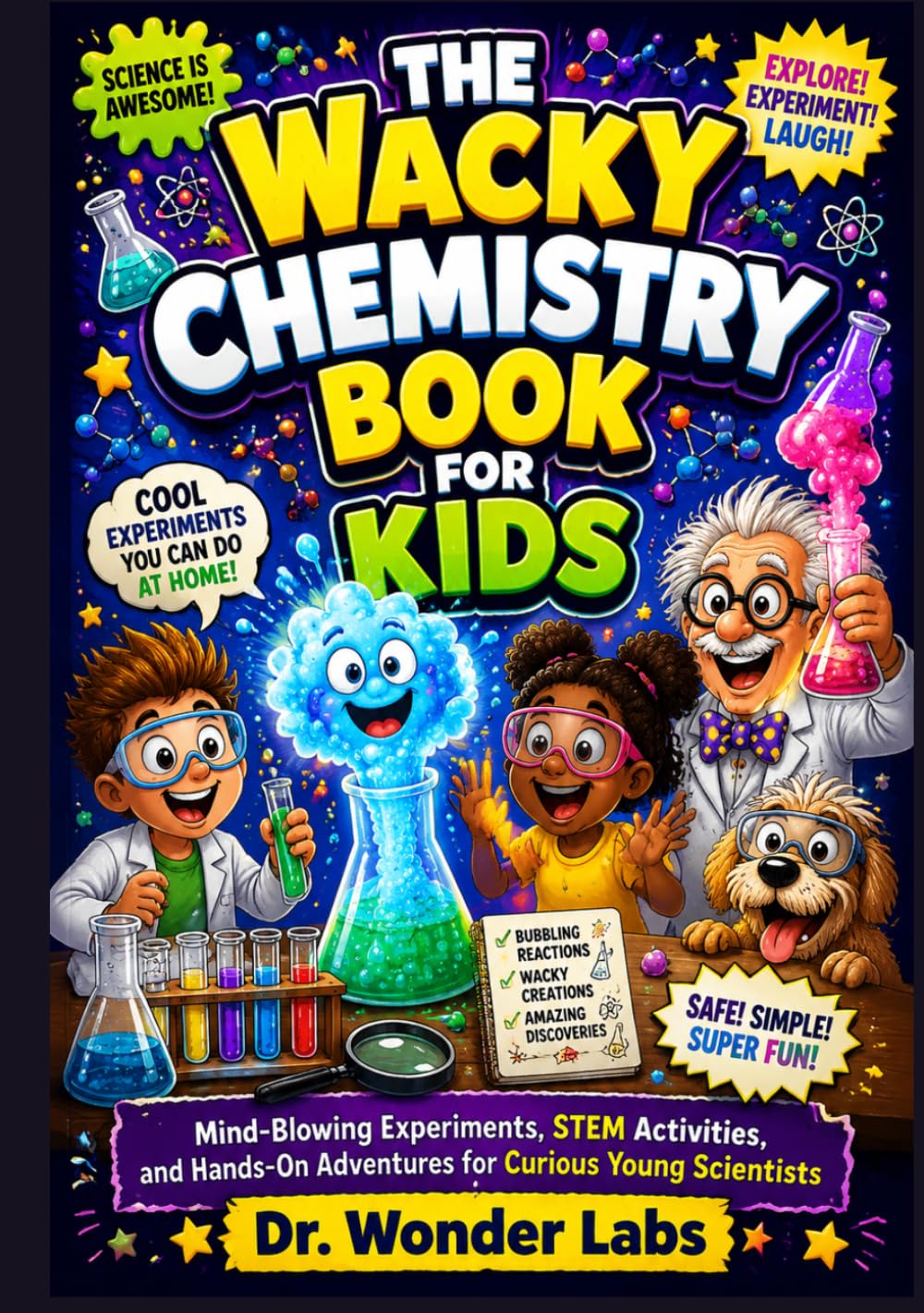 THE WACKY CHEMISTRY BOOK FOR KIDS: Mind-Blowing Experiments, STEM Activities, and Hands-On Adventures for Curious Young Scientists