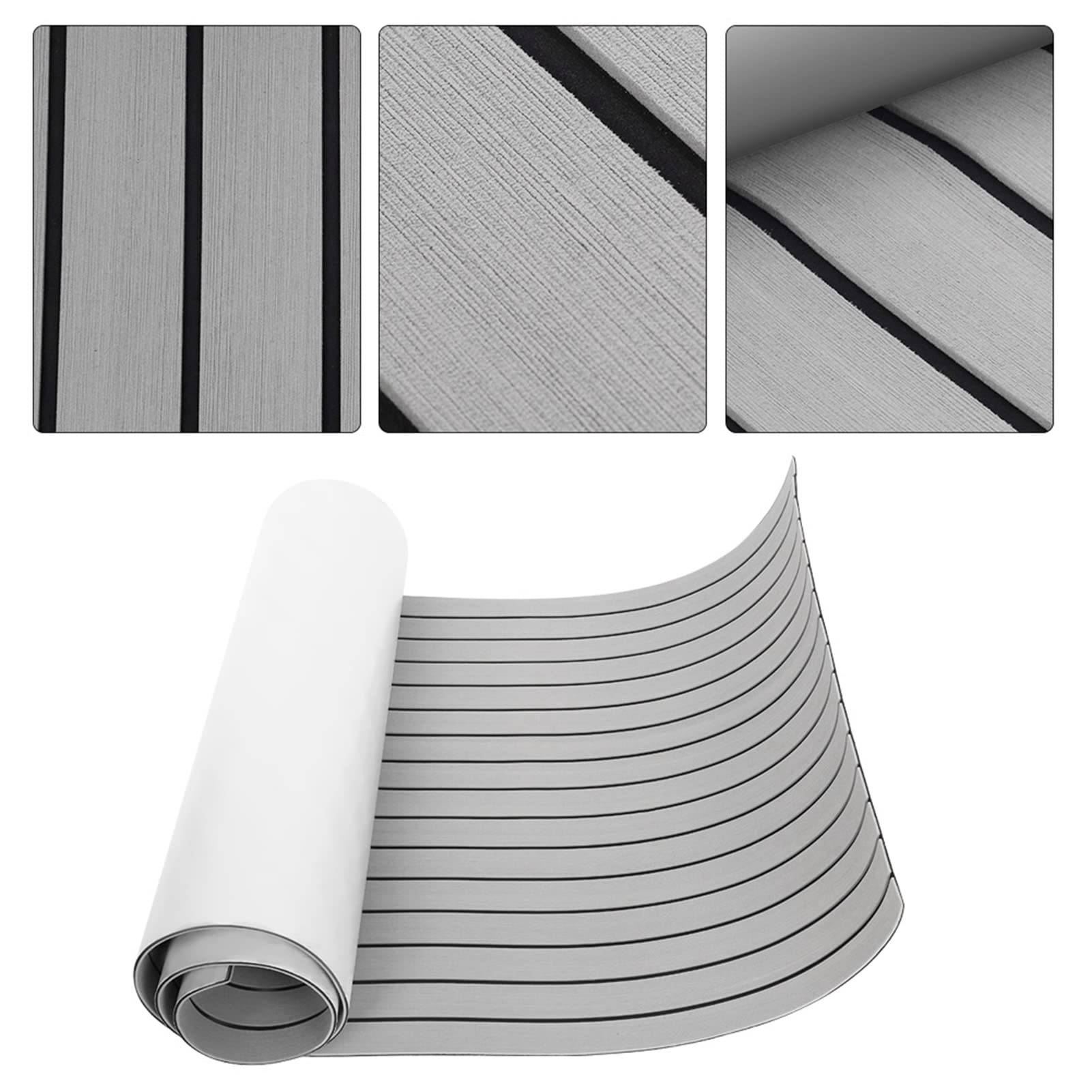 Asixx Feuille de terrasse en Faux Teck pour Bateau, Feuille de terrasse
