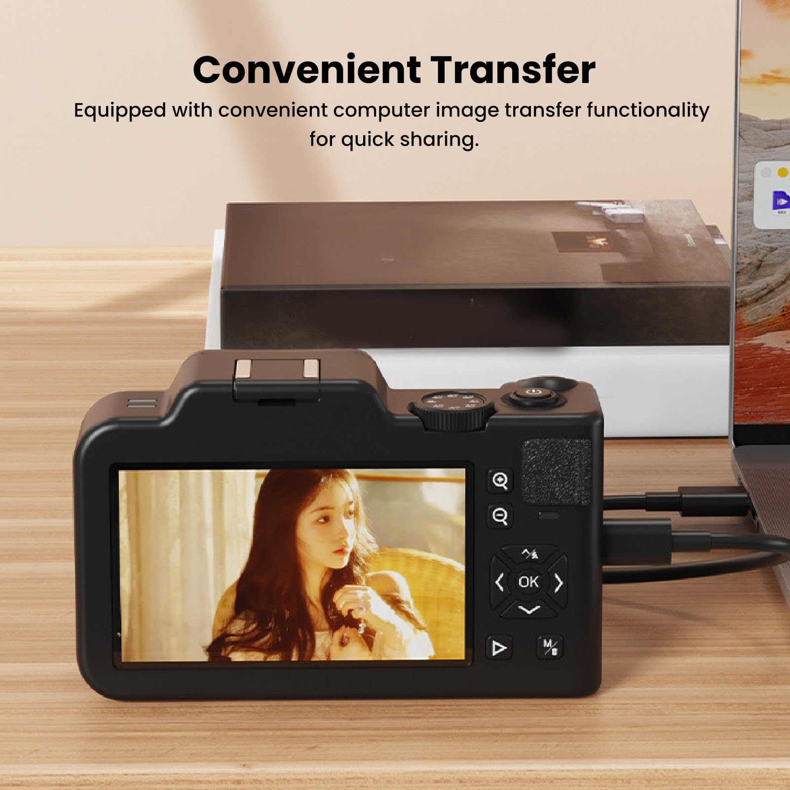 KIMISS Fotocamera Digitale 5K 80MP per Vlogging