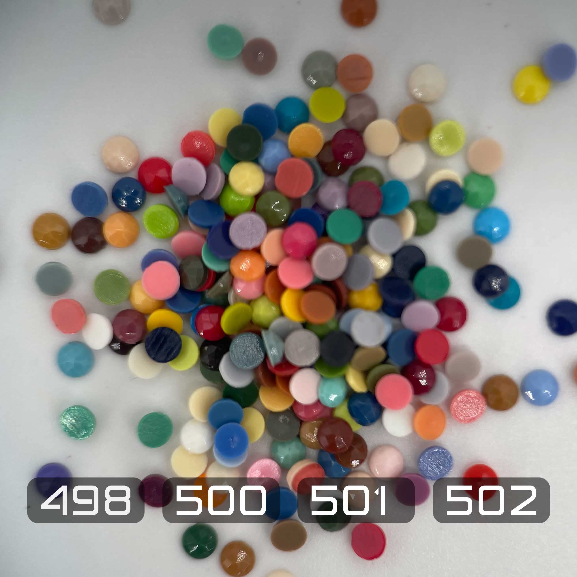 Diamonds Painting Accessories,Replacement for Missing Round Drills 498 500 501 502,Rhinestone Resin Diamond Drill,4 Colors Beads Gems Stones,3500pcs per Color