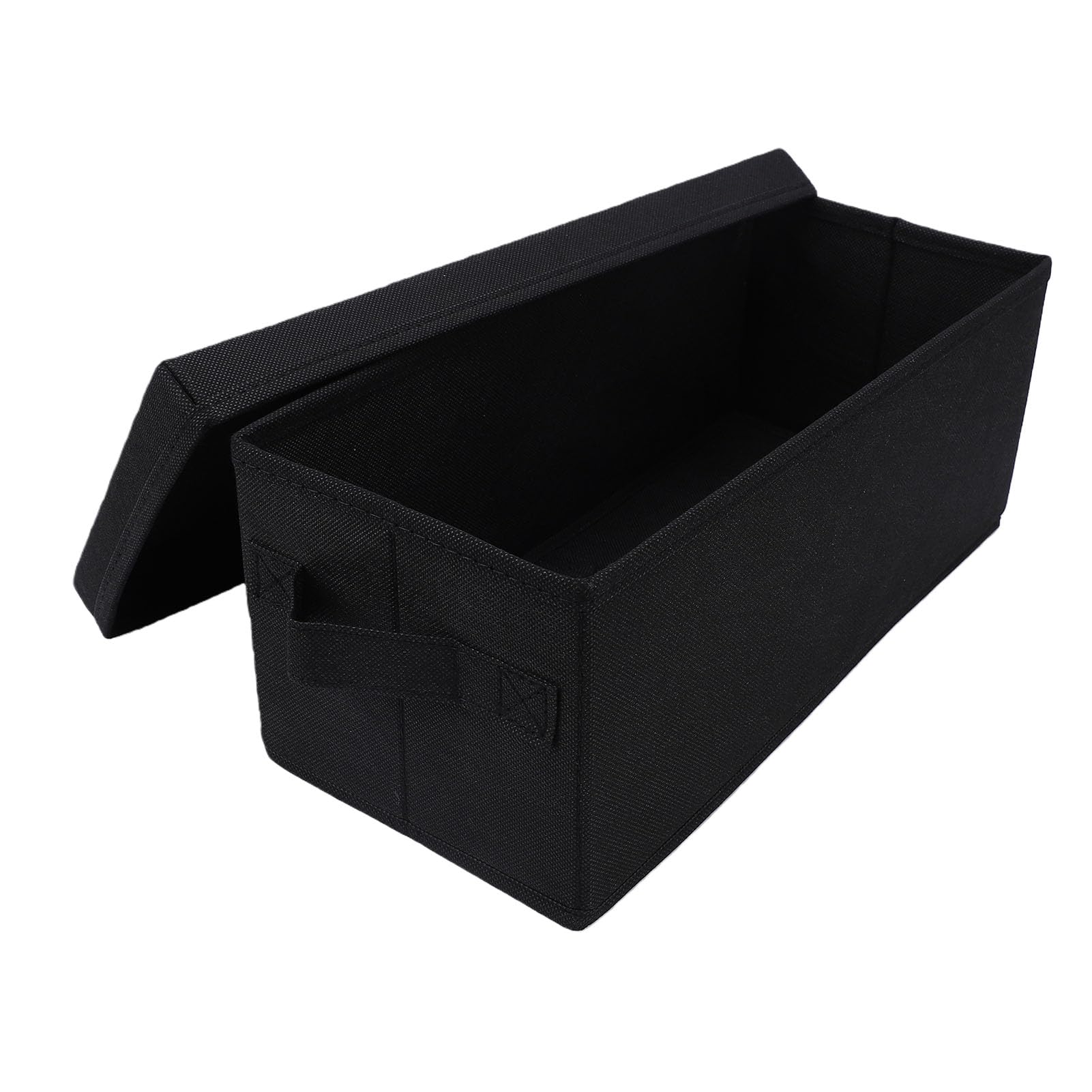 Greensen 2 Pezzi Scatola Porta CD con Coperchio in Tessuto Non Tessuto Scatola Porta Dvd Contiene 35 Custodie Standard Pieghevole Impilabile Protezione Antipolvere per Desktop Casa Ufficio (#3)