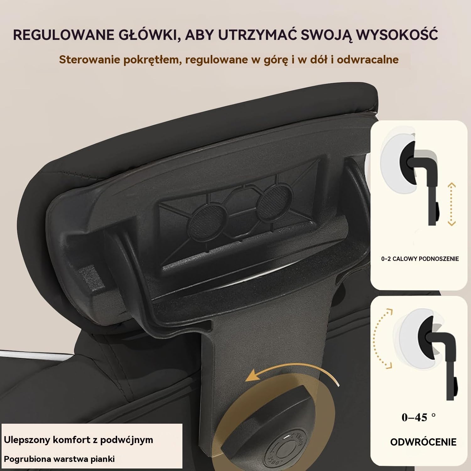 Krzesło Biurowe z Zagłówkiem - Wysokie Krzesło Wykonawcze z Podnóżkiem i Ergonomicznym Wsparciem Lędźwiowym - Krzesła Komputerowe i Gamingowe do Domowego Biura(Czarny)