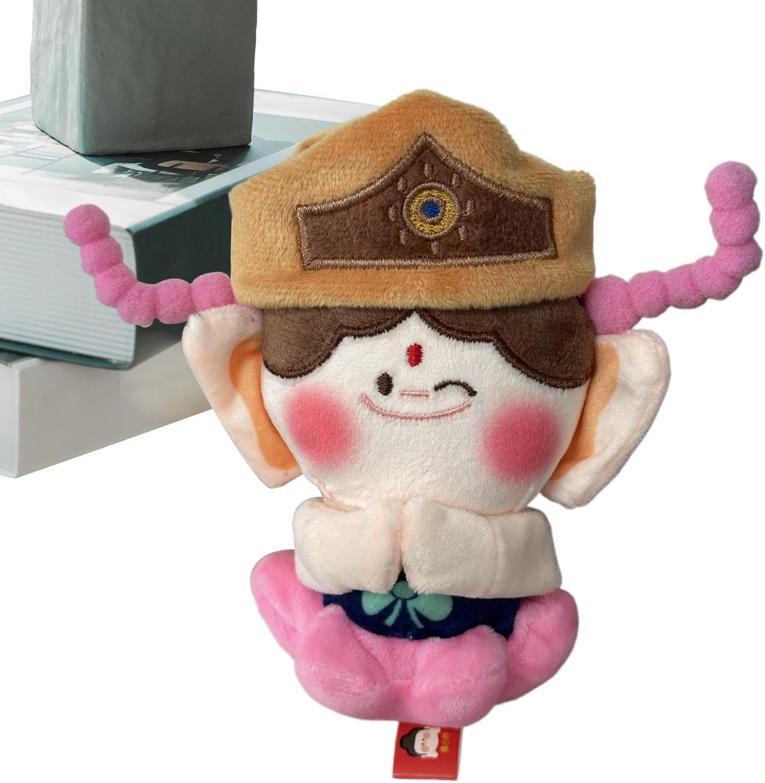 Generisch Plush Buddha, Stuffed Buddha, Backpack Pendulum with Doll, Comfortable 6 Inch Doll for Cultural Submission, Decorative Pendant for Keychain, Accessories for Keychain for A, Single attributes