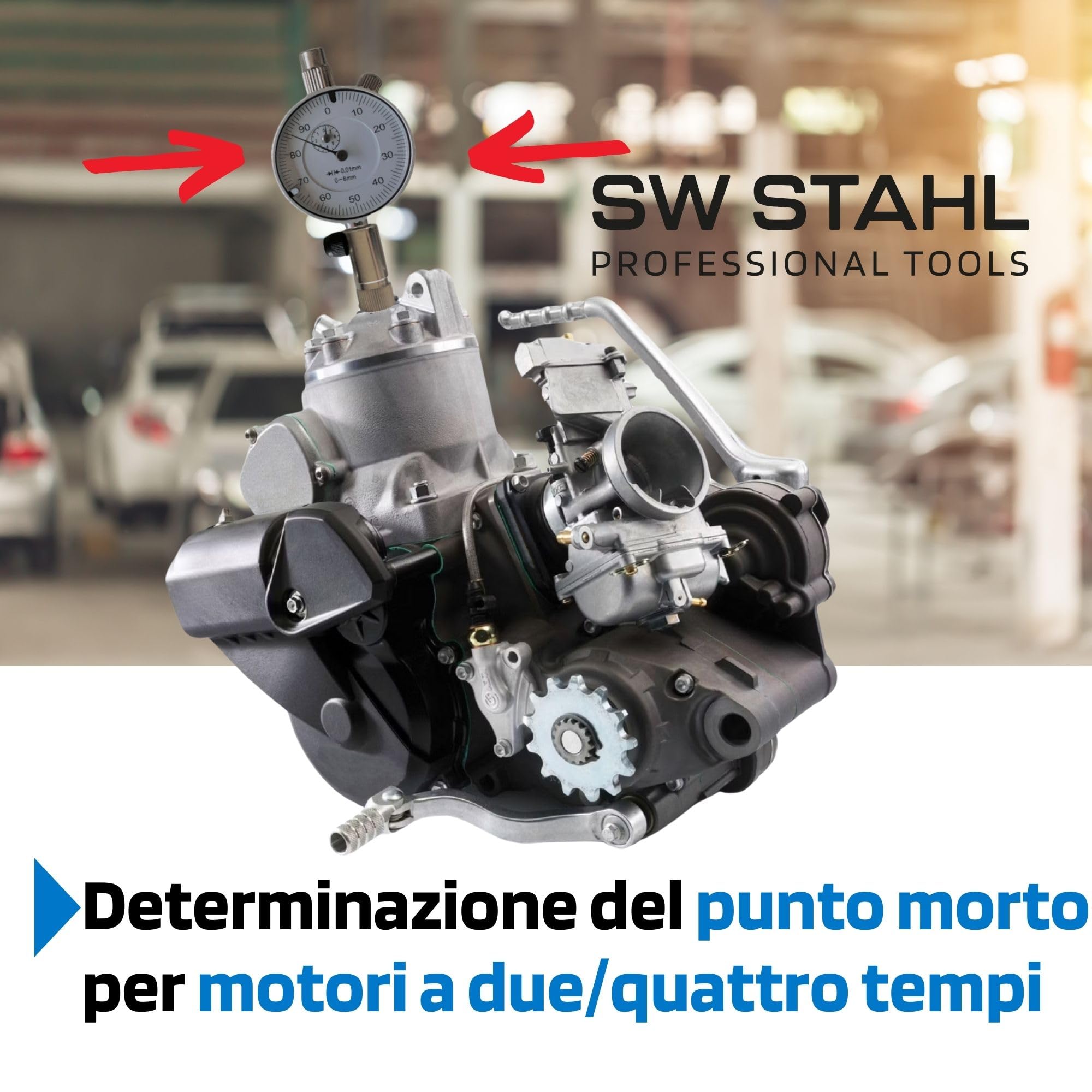 Kit SW-Stahl 26118L Per Regolazione Accensione Motori - 8 Pezzi Con Comparatore - Foto 6