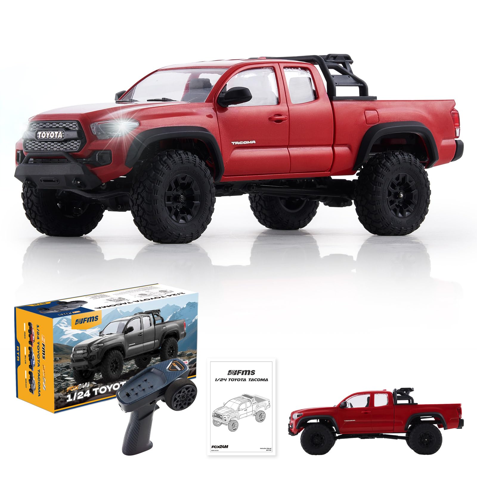 Amazon.com: FMS FCX24 TOYOTA TACOMA 1/24 RC Crawler 4x4 RC Truck