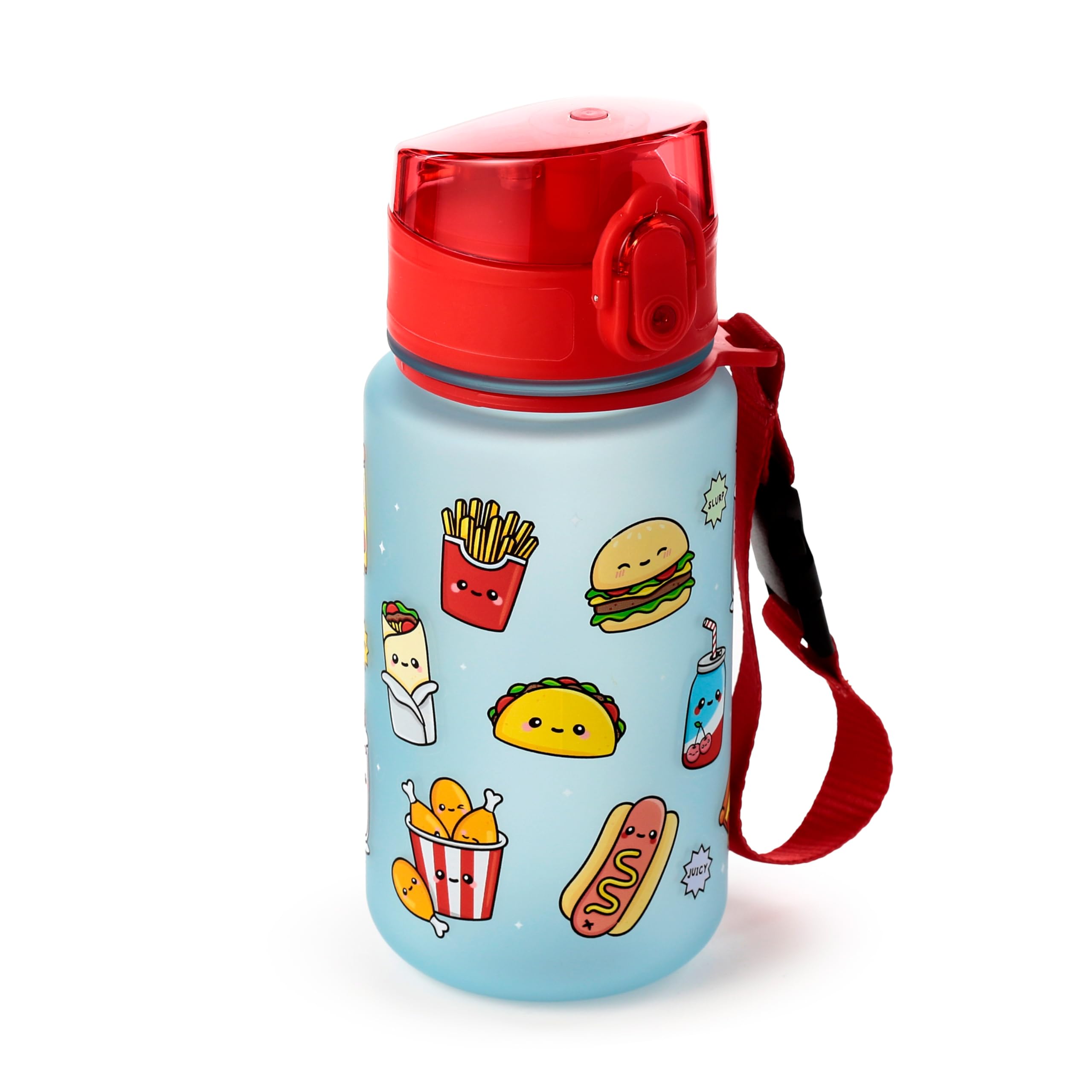 350ml Shatterproof Pop Top Childrens Water Bottle - Foodiemals