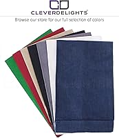 Vista 5 de CleverDelights Toallas de mano con dobladillo de lino negro, paquete de 6, 14 x 22 pulgadas, toalla para los dedos