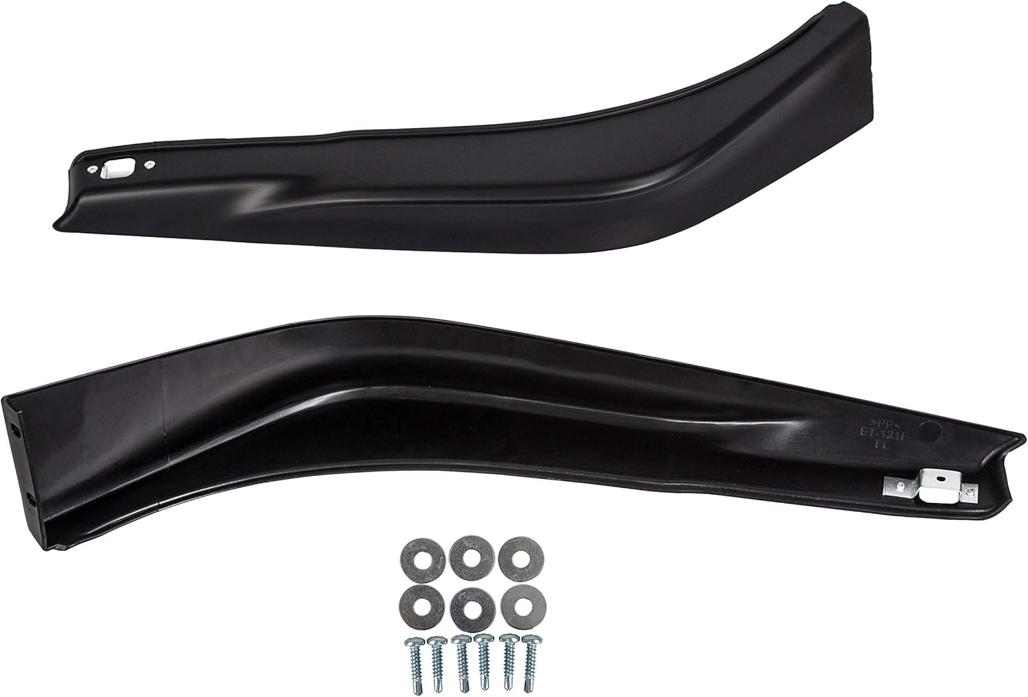 ECOTRIC Front Bumper Spoiler Lip Compatible with 2013-2015 Honda Accord 4 Door Sedan All Trims PP Underbody Splitter 2PCs HFP Style