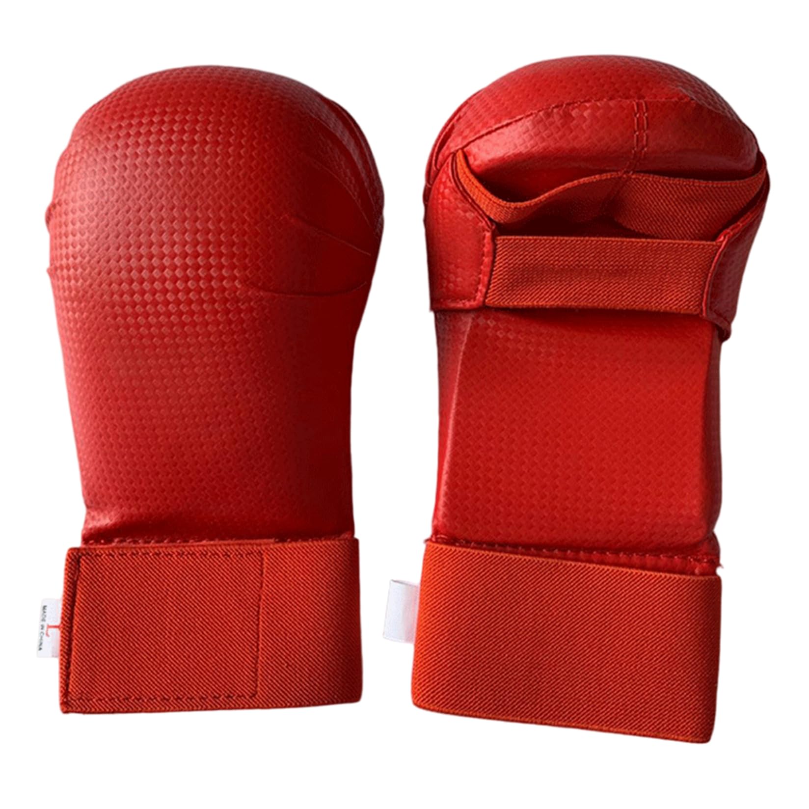 Guanti da Karate Guanti da Taekwondo in Pelle Premium per Adulti e Bambini da Allenamento per Sparring, Sacco da Boxe, Taekwondo e Pratica, Rosso, S