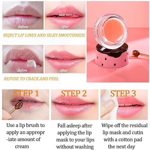 Miniatura 5 de Bálsamo labial de fresa, olla de miel, máscara de labios de fresa, propóleos hidratante, prevención hidratante, exfoliante labial seco y agrietado