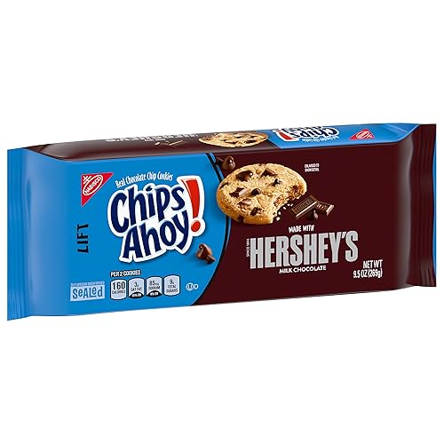 Miniatura 11 de CHIPS AHOY! Hershey's - Galletas con chispas de chocolate con leche, 12 paquetes de 9.5 onzas