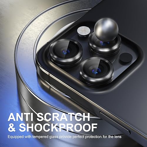Miniatura 472 de Choiche Protector de lente de cámara compatible con iPhone 14 Pro/iPhone 14 Pro Max, protector de pantalla de vidrio templado 9H, accesorios