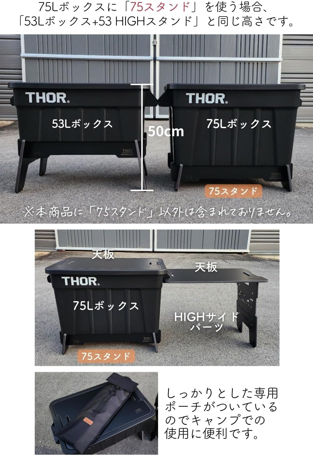 楽天市場】Thor コンテナ 75L 収納ボックス コンテナボックス おしゃれ